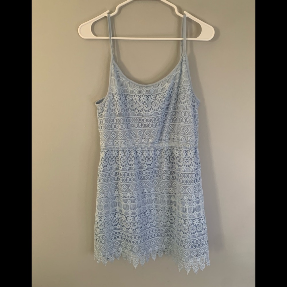 Light blue mesh top. H&M